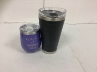 Lot of (2) Tumblers, One Lid is Broken, E-Commerce Return