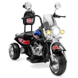  12V Kids Ride-On Motorcycle Chopper w/ Built-In Music, MP3