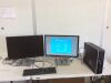 Refurbished HP EliteDesk 8300 Desktop Computer & 2 Samsung Monitors