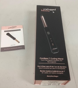 Unplugged Beauty Cordless 1" Curling Wand, Powers Up, E-Commerce Return