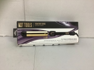 Hot Tools 1 1/2" Gold Flipperless Wand, Powers Up, E-Commerce Return