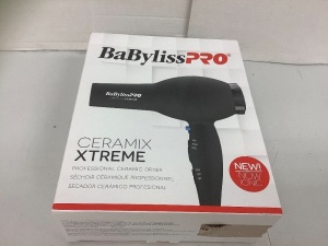 BaBylissPro Ceramix Xtreme Hair Dryer, Powers Up, E-Commerce Return