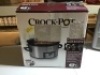 Crock-Pot 6 Quart Programmable Cook & Carry Slow Cooker with Digital Timer, Stainless Steel. Appears New