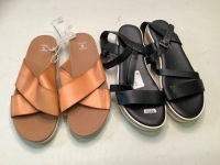 Lot of (2) Women's Sandals, Size 8 & 9.5, Ecommerce Return