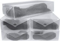 Greenco Clear Foldable Boot Storage Boxes-5 Pack. Appear New. E- Commerce Return