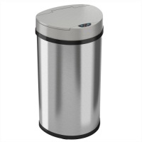 iTouchless 13-gallon Semi-Round Extra-Wide Automatic Sensor Touchless Trash Can. Untested. Appears Unused