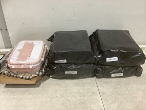 Lot of (5) Portioned Lunch Boxes 