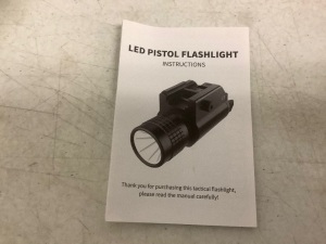 LED Pistol Flashlight, Works, E-Commerce Return