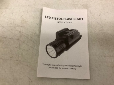 LED Pistol Flashlight, Works, E-Commerce Return