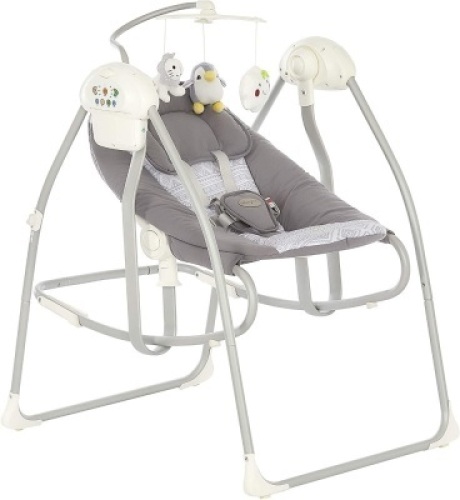 Dream On Me Sway 2in1 Cradling Swing & Rocker, Grey. Appears New