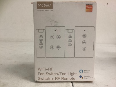 WiFi+RF Fan Switch/Fan Light Switch +RF Remote, E-Commerce Return