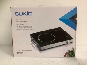 Sukio Single Burner Infrared Cooker, powers Up, Appears new