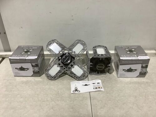 Lot of (2) Deformable LED Garage Lights&nbsp;