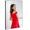 Modern Decorative Rectangular Frameless Wall Mirror - 36x24in. Appears New