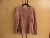 Bob Timberlake Prescott Long-Sleeve Waffle Henley for Ladies, Medium, Appears New