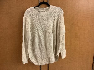 Natural Reflections Mixed Stitch, Eggnog Sweater, Women's Medium, Appears New