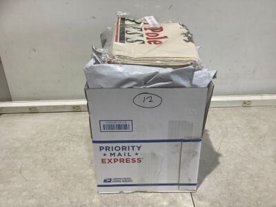 Lot of (12) North Pole Express Gift Bags