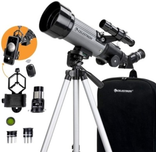Celestron - 70mm Travel Scope DX - Portable Refractor Telescope. Appears New