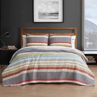 Eddie Bauer Home&nbsp;Salmon Ladder Collection Twin&nbsp;Quilt/Sham Set. Appears New