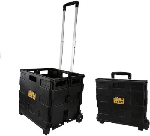 Olympia Tools Grand Pack-N-Roll Portable Tools Carrier with Telescopic Handle, 80 Lb. Load Capacity, Black. E-Commerce Return