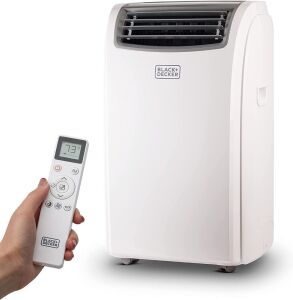 BLACK+DECKER BPT08WTB Portable Air Conditioner with Remote Control, 8,000 BTU SACC/CEC, Cools Up to 350 Sq Ft