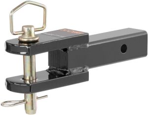 CURT 45821 Clevis Pin Hitch Ball Mount, Fits 2-Inch Receiver, 6,000 lbs, 1-Inch Hole