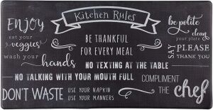 J&V TEXTILES Kitchen Rules Anti Fatigue Kitchen Mat 20" x 39" 