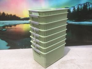 Lot of (8) Storage Baskets