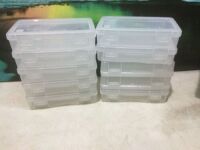IRIS USA 5 Qt Clear Latching Storage Boxes