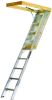 Louisville Ladder AA2210 Elite Series Aluminum Attic Ladder, Opening 22-1/2 X 54 In, Fits Ceiling Heights 7' 8" - 10' 3"