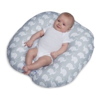 Boppy Original Newborn Lounger, Elephant Love Gray. Appears New