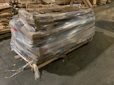 Large Pallet of Cantilever Umbrellas. All are Uninspected Returns from Warehouse