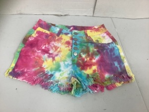 Womens Tie Dye Shorts, M, E-Commerce Return