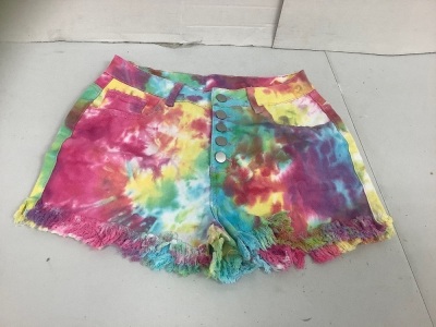 Womens Tie Dye Shorts, L, E-Commerce Return