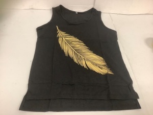 Womens Feather Tank Top, XL, E-Commerce Return