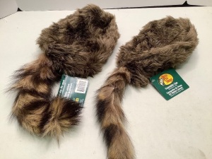 Lot of (2) Coonskin Cap, One Size, Appears New