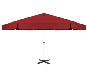 16ft Extra Large Outdoor Patio Market Umbrella w/ Cross Base, Crank Handle, Air Vent  