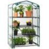 4-Tier Mini Portable Indoor Outdoor Greenhouse w/ Steel Shelves - 40in