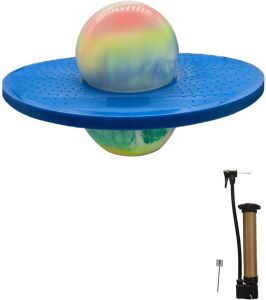 FURTHERNEXT Pogo Ball with Air Pump and a Sturdy Deck, 160 lb Capacity