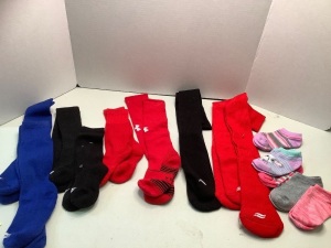 Lot of (14) Pair of Socks, Misc. Size and Colors, Ecommerce Return