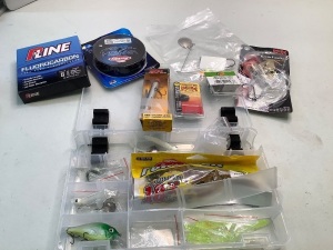 Lot of (15) Misc. Fishing Lures and Supplies