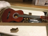Beginner Acoustic Guitar Set with Case, Strap, Tuner, Strings - 38in. E-Commerce Return
