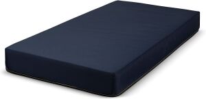 Fortnight Bedding 6 Inch Foam Mattress with Blue Nylon Water Resistant Cover, Narrow Twin 