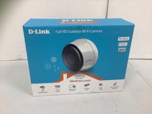 D-Link Full HD Outdoor WiFi Camera, Powers Up, E-Commerce Return