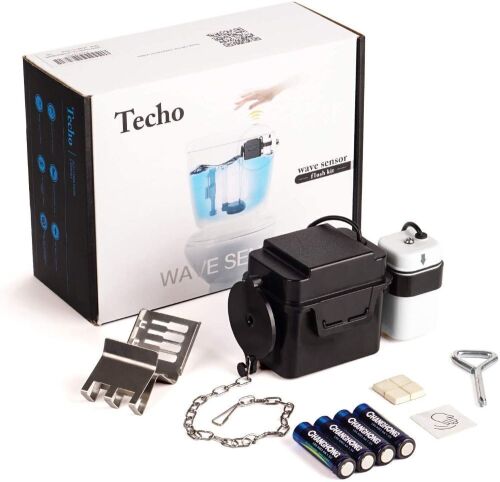 Lot of (2) Techo Wave Sensor Touchless Toilet Flush Kits&nbsp;