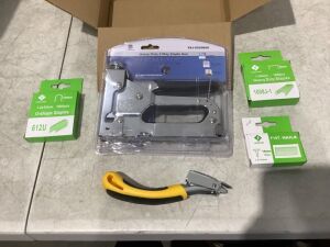 Lot of (5) Heavy Duty 3 Way Staple Gun Kits 