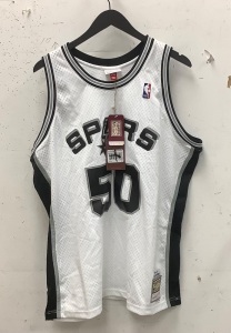 San Antonio Spurs David Robinson Jersey, 2XL, Appears New