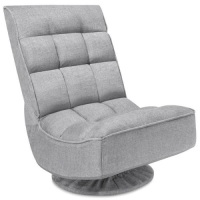 Folding Floor Gaming Chair w/ 360-Degree Swivel, 4 Adjustable Positions. Appears New