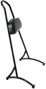 XJMOTO Gloss Black 20'' Tall Sissy Bar with Backrest Pad Compatible with Harley Davidson Sportster 883 1200 XL Models 2004-2020