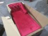 Chaise Lounge Indoor Chair Tufted Velvet Fabric - Missing Legs 